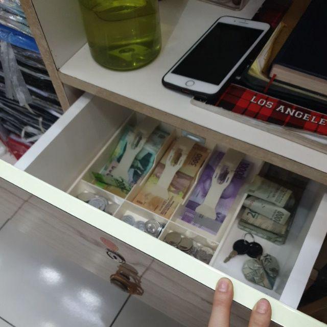[cod] Insert 3 Money Box Tray Replacement Bills Coins 3 Register Cash Drawer Storage 9.6x9.6x1.4inch