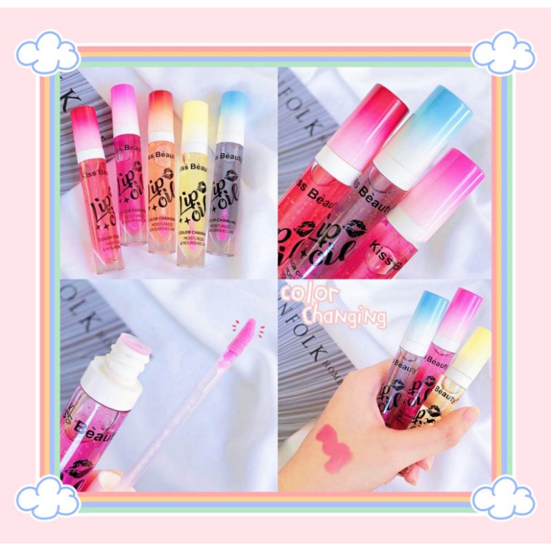 PROMO ECER!!!LIP OIL COLOR CARMING KISS BEAUTY 70279