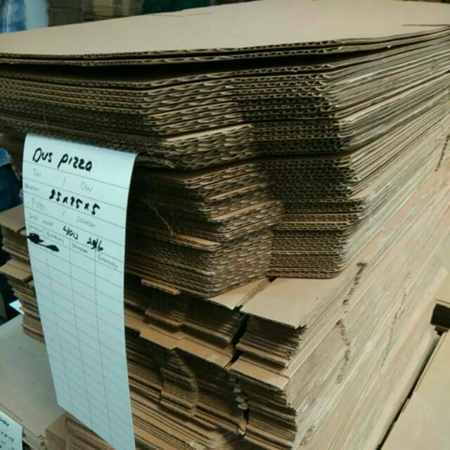 

[100 pcs] (25 X 25 X 5 CM) BOX KARDUS PACKING PIZZA MURAH