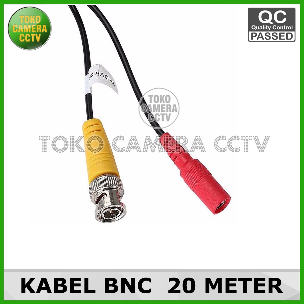 Kabel CCTV 20 Meter Kabel BNC Siap Pakai