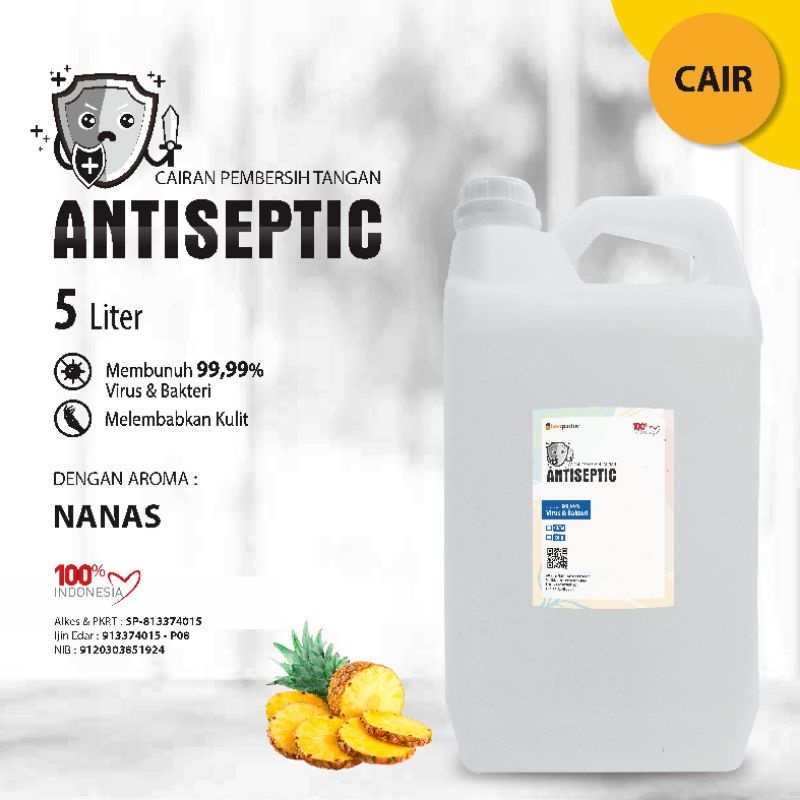 Handsanitizer CAIR  putih aroma Buah kemasan jurigen 5 liter