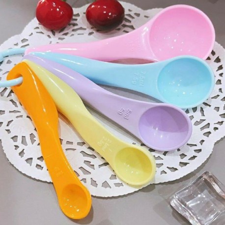 Sendok Takar 5in1 Takaran Ukur Measuring Spoon1 Set Isi 5 Sendok Obat Alat Baking Tools Bumbu Dapur