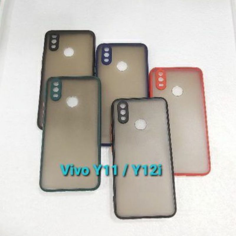 Case Slikon terbaru Vivo Y11/Y12i Case Dove Matte Mychoice