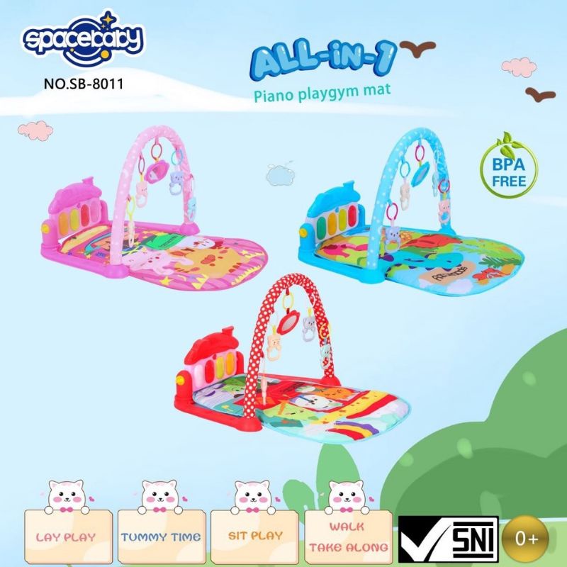 BABY GYM MUSICAL SET MUSIC BABY PLAYGYM SPACEBABY // SB 8011, SB 8013 &amp; SB 8017 MUSIC MATRAS MAINAN PIANO