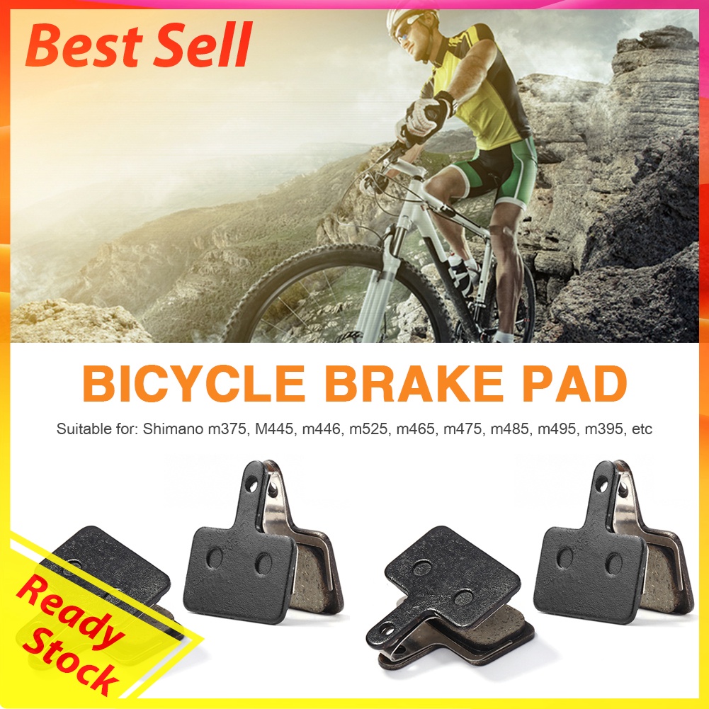 4 Pair Resin Bicycle Disc Brake Pads Cycling Accessories for M375 M445 M446