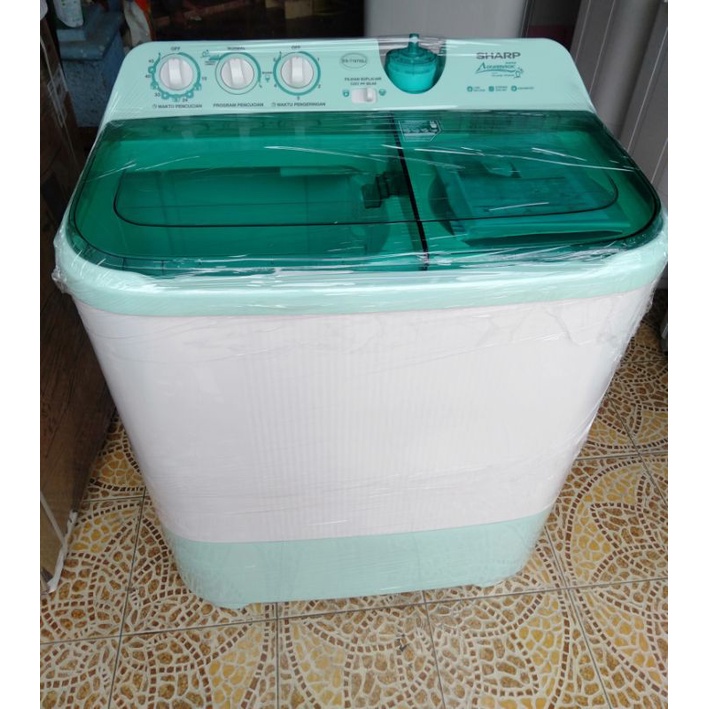 mesin cuci 2 tabung sharp 9.5 kg ES-T1070