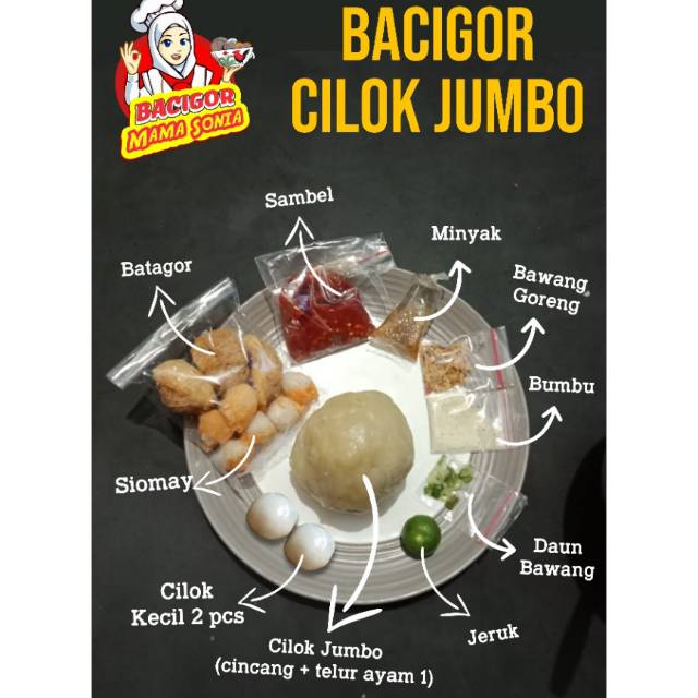 

Bacigor mama sonia ( CILOK TELUR JUMBO )