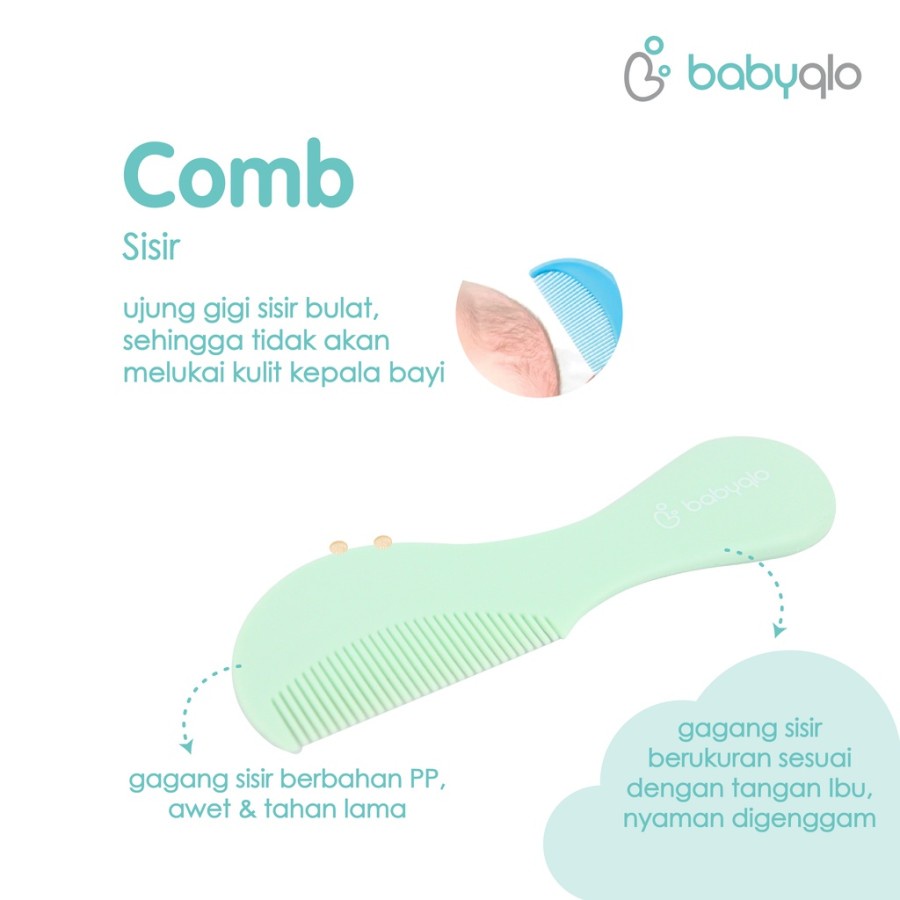 BabyQlo Brush and Comb 9016 / Sikat dan Sisir Bayi