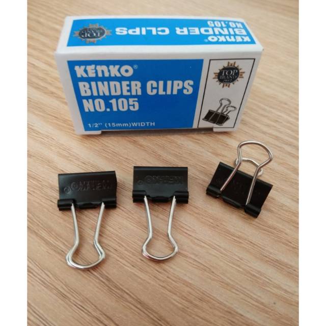 

Binder clip 105 per lusin / penjepit kertas / clip kertas