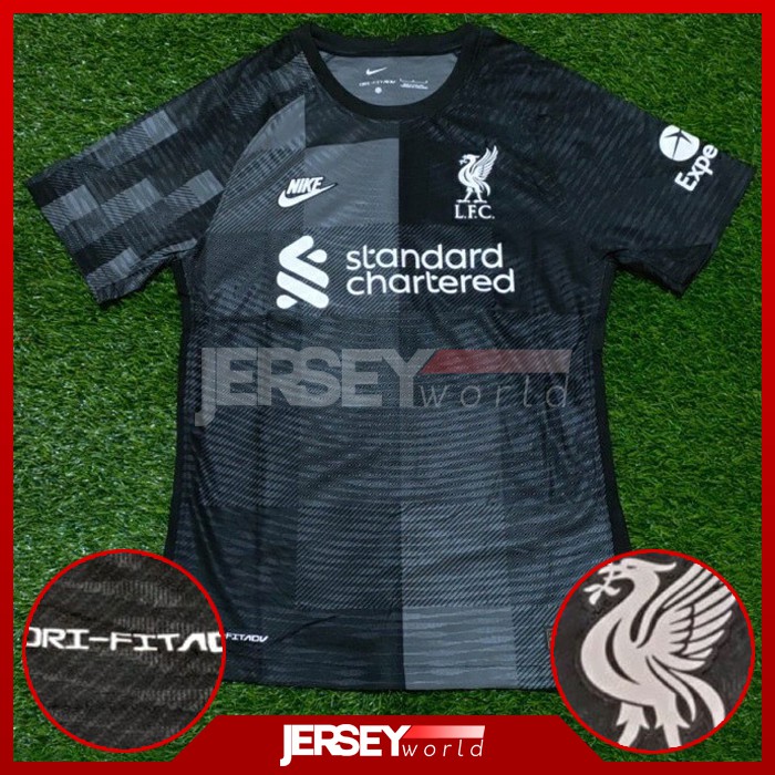 Jersey Celana Liverpool GK Kiper Player Issue Vaporknit 2021-2022 GRADE ORI - Ada Big Size XXL 2XL