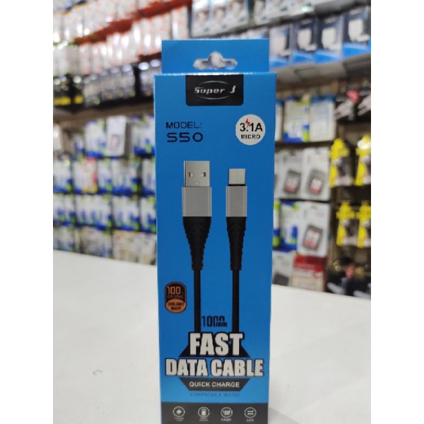Kabel data Super J SPJ S50 Quallcomm 3.0 Type C, Micro