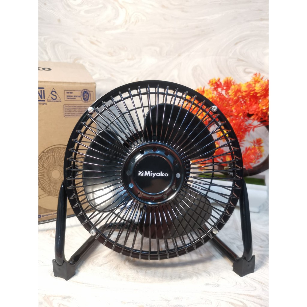 MIYAKO KIPAS ANGIN Kecil MEJA Besi / DESK MINI FAN KAD-06