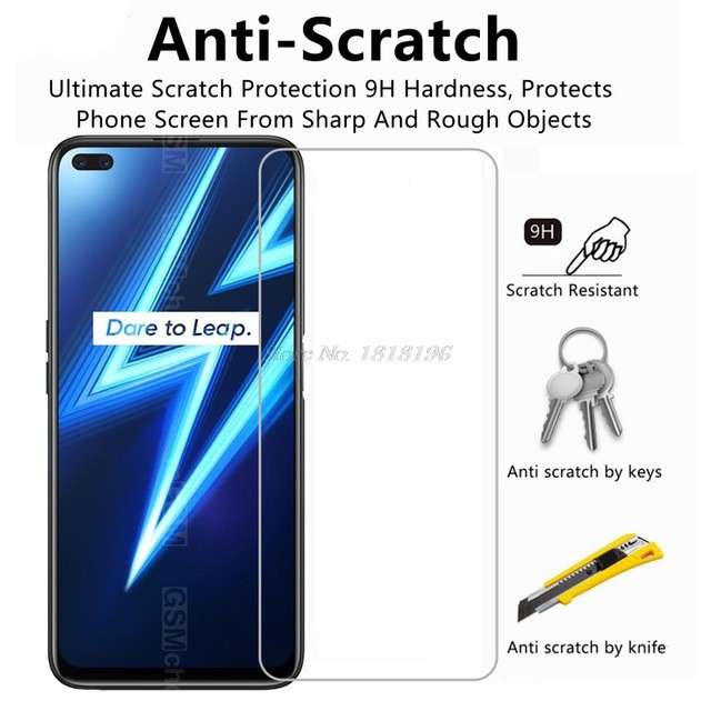 Tempered Glass Layar Clear Realme 6 , 6 Pro Screen guard + Antigores Tempered Glass Camera Back Lens