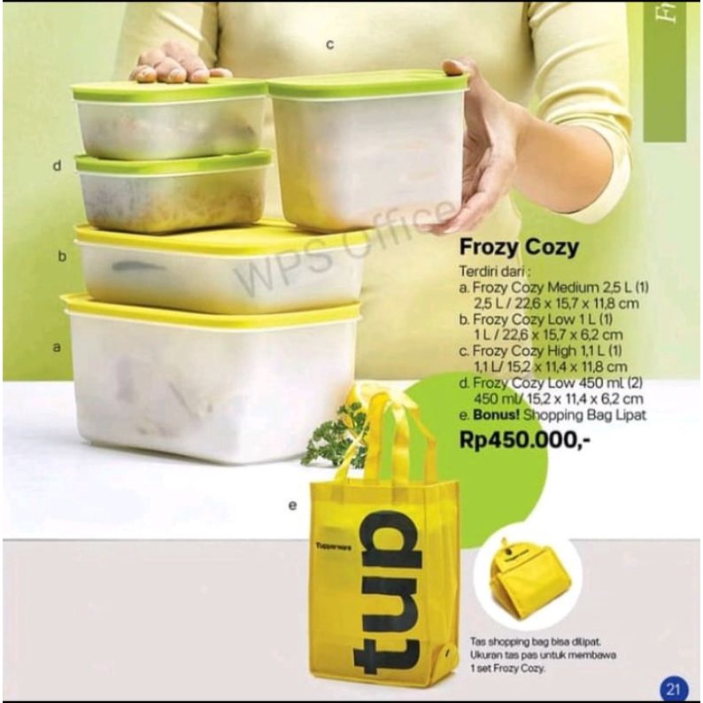 frozy cozy set tupperware