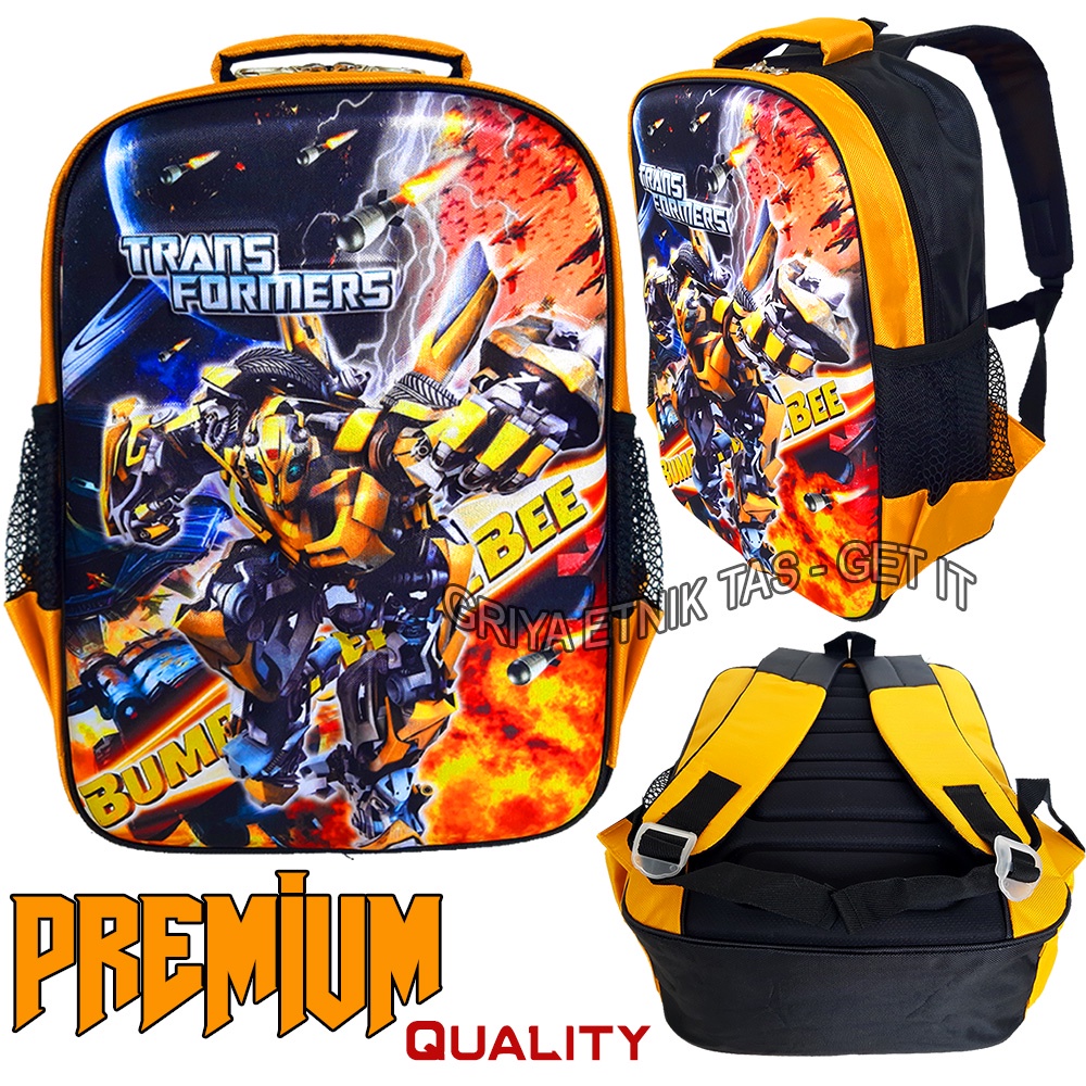 PREMIUM Tas Sekolah Anak Laki laki SD Tas Anak Karakter Spiderman Ironman Cars Tas Ransel Anak