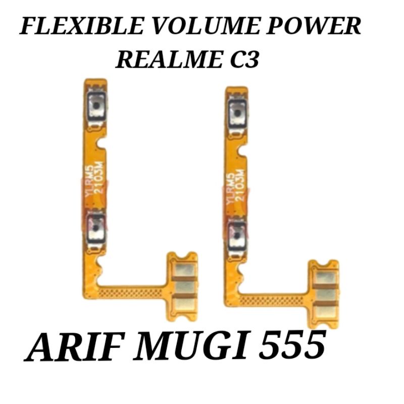 Flexible Flexible Tombol Volume Power Realme C3 Original