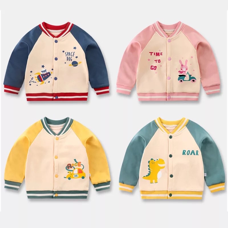 Jaket Anak Bahan Fleece Tebal Import Premium Quality Jaket Anak Lucu Jaket Motor Anak Jaket Anak Import Jaket Anak model Baseball Jaket