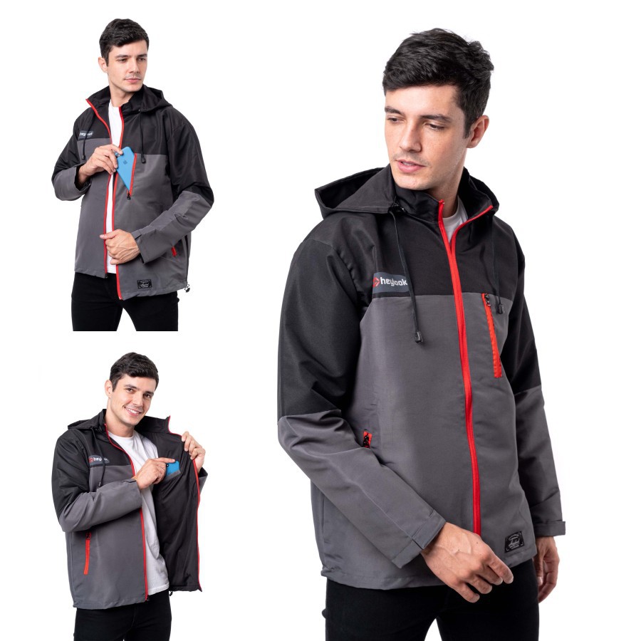 Jaket Hoodie Pria Casual Distro Bandung Murah Bahan TASLAN Premium High Quality Import Jacket vintag