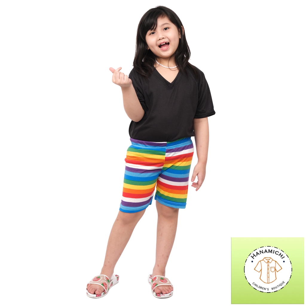 Hanamichi SOMI Celana Pendek Anak Motif Rainbow