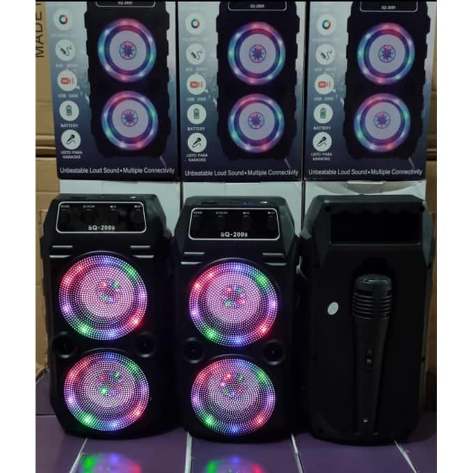 Speaker Bluetooth Plus Mic Karaoke SQ 2009 Wireless