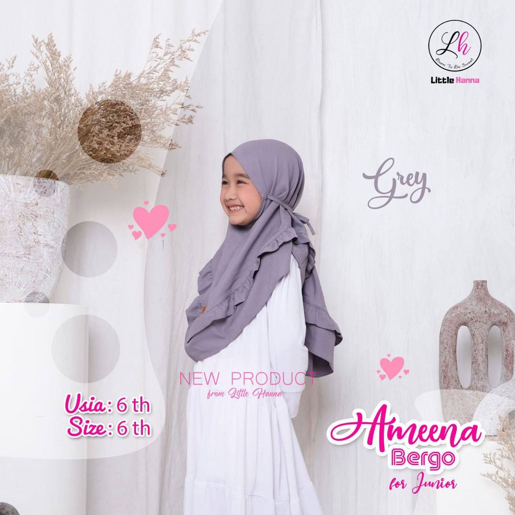 Jilbab anak Ameena Bergo By little Hanna