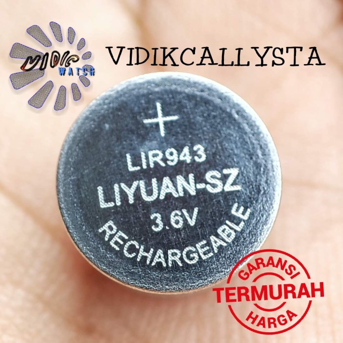 ORIGINAL BATTERY LIR943 LIR940 3.6V RECHARGEABLE ISI ULANG