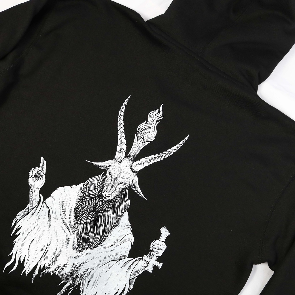 Heretic - Zip-up Zipper Hoodie - Baphomet