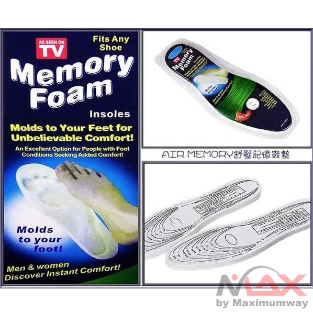 Alas Sepatu Memory Foam 1 Pasang  in Sol pad Ingat bentuk kaki super nyaman super empuk untuk sepatu olahraga 1Pair New Memory Foam Shoe Pad Insoles Thin Insole Breathable Sweat Absorbing Comfortable Shock Sport Shoes Pad