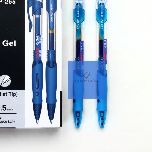 

✸ Pulpen Gel Joyko GP-265 Q-Gel 0.5mm / Pulpen Joyko Q-Gel ( Perlusin ) - Biru ☈