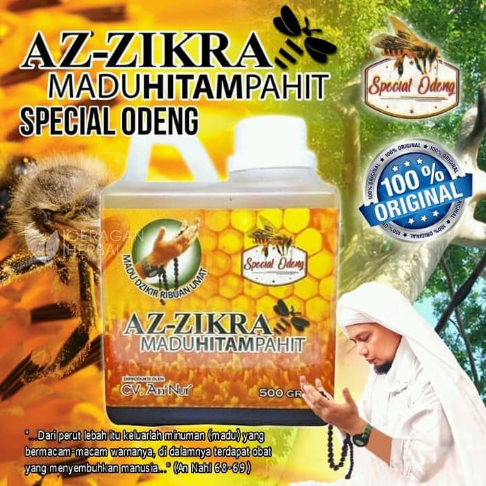 

Madu Az-Zikra Hitam Pahit Special Odeng Original | 500gr