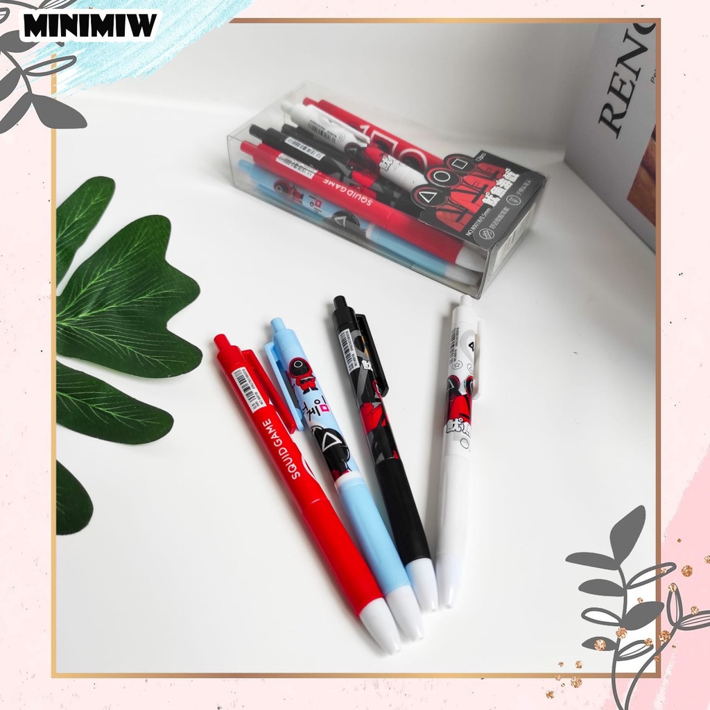 PEN MEKANIK SQUID GAME PENA CETEK BOLPEN PULPEN MURAH PULPEN