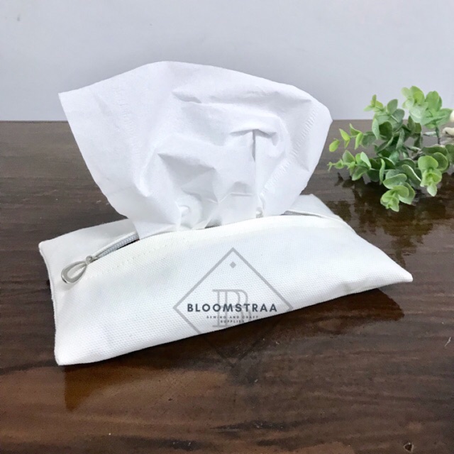 Travel Tissue Pouch Tempat tissue kanvas tissue organizer pouch