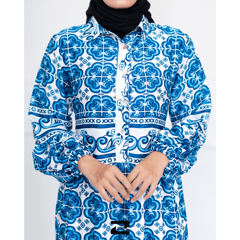 Baju Muslim Wanita Motif Bunga