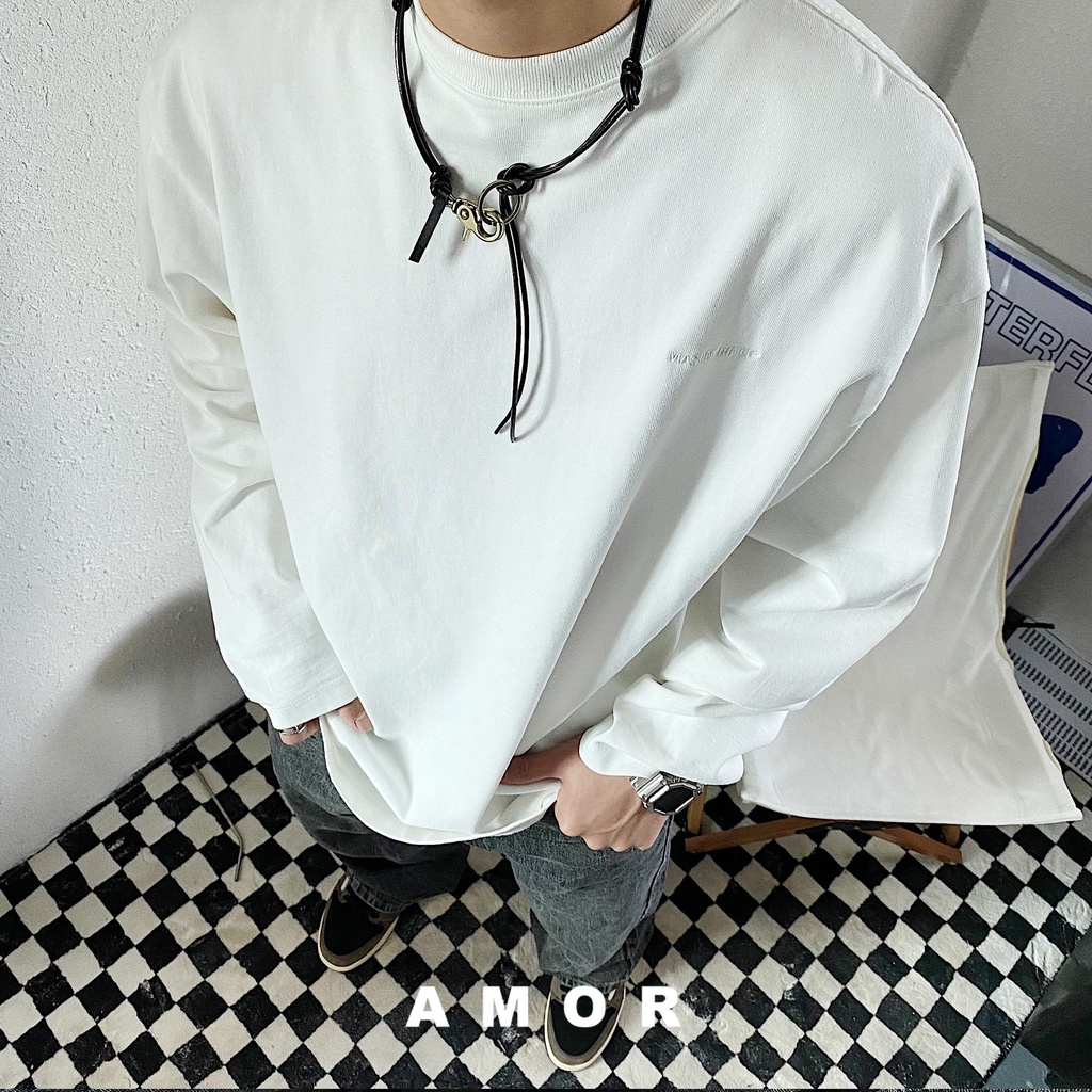 Kalung Rantai Bahan Kulit pu Warna Hitam Gaya Korea Untuk sweater
