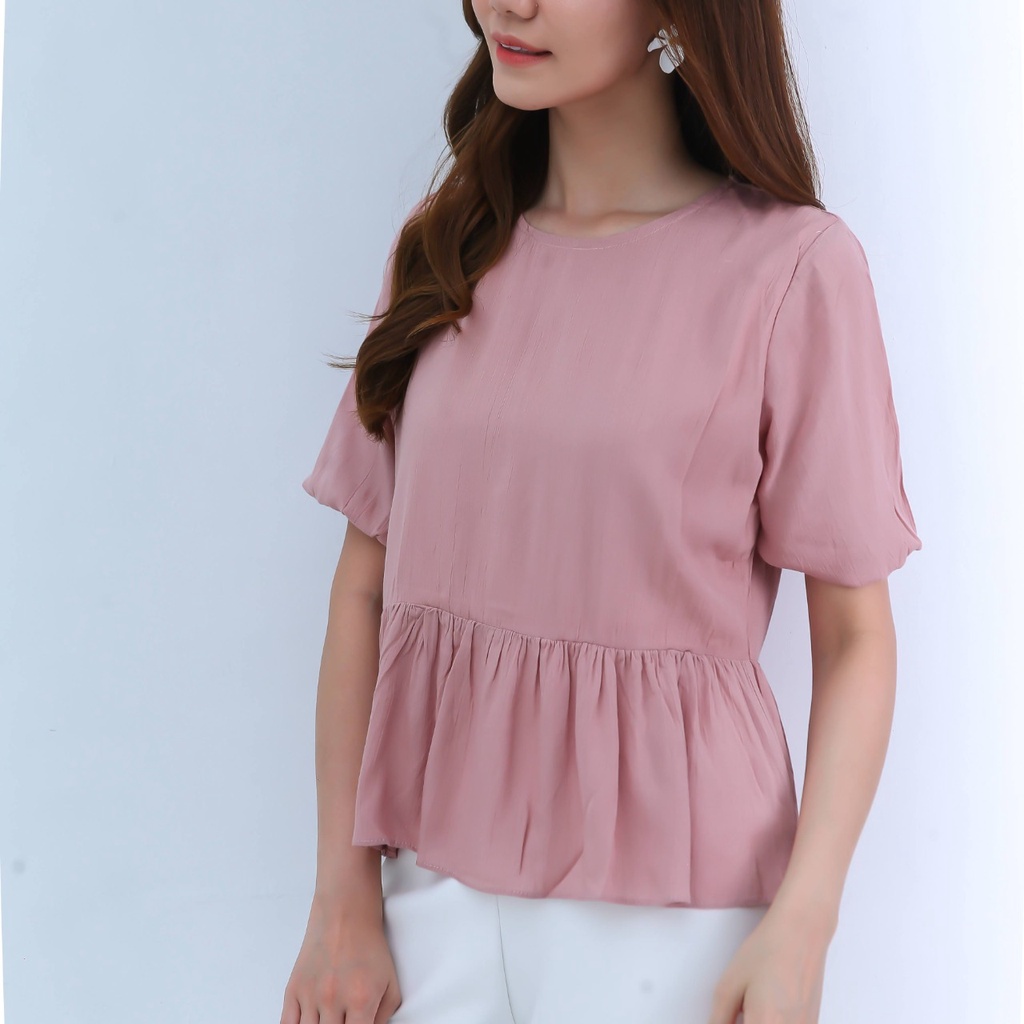 V960 Sella Crinkle Top - 4 COLOR &amp; 2 SIZE