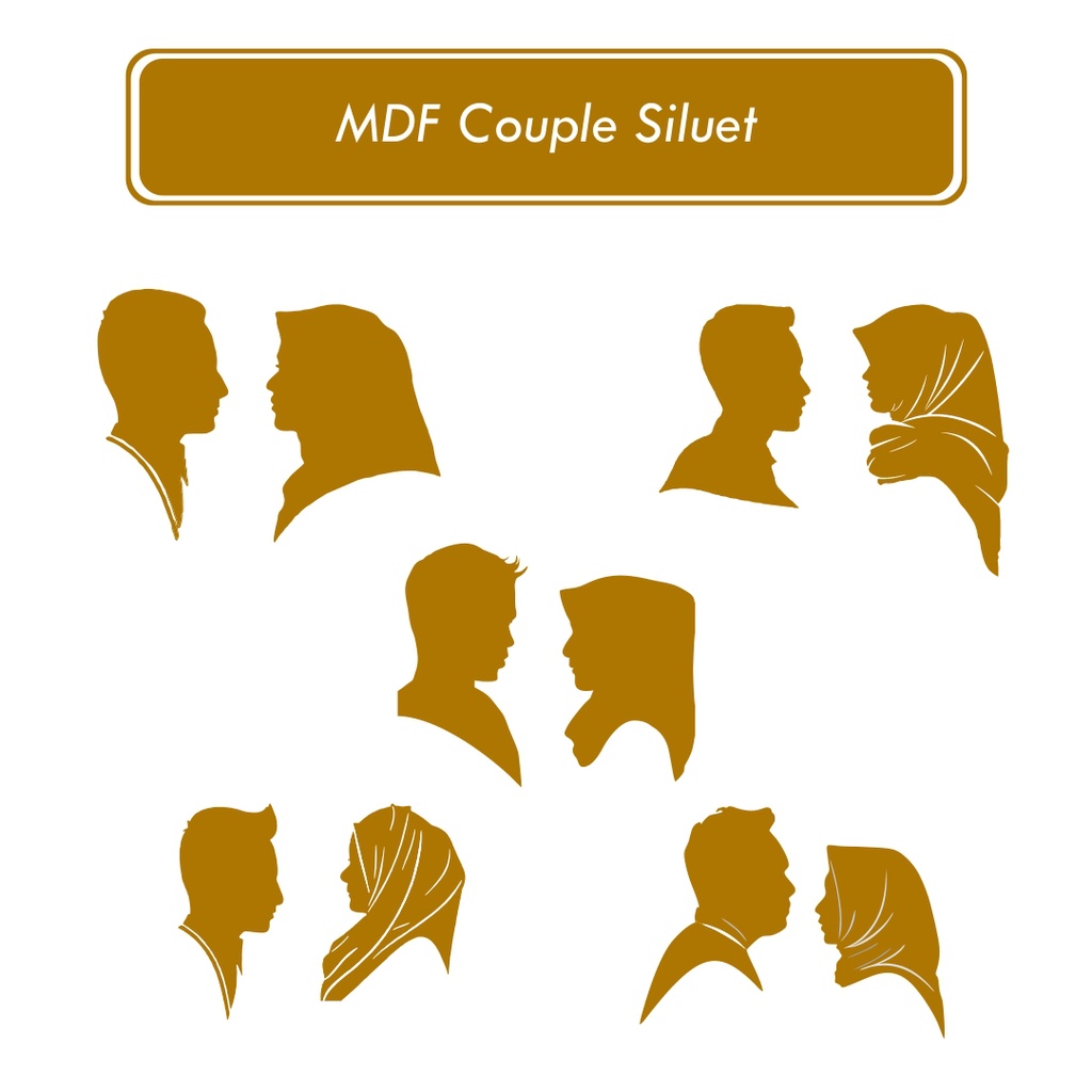 MDF Couple Siluet