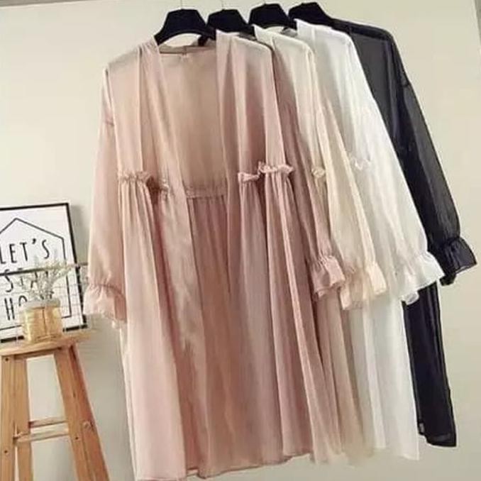 Delaya outer baju atasan wanita fashion remaja kekinian blouse