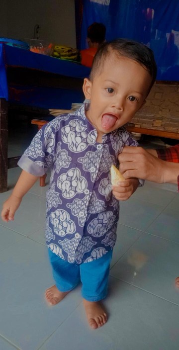 Kemko Batik Anak Motif Gelung Abu Usia 1 - 10 Tahun