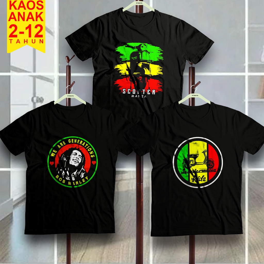 KAOS DISTRO ANAK REGGAE/KAOS ANAK REGGAE/KAOS REGGAE ANAK USIA 2-12 TAHUN/KAOS ANAK LUCU DAN UNIK
