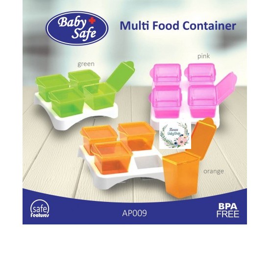 Baby Safe Multi Food Container AP 009, AP 011, FC002, FC003