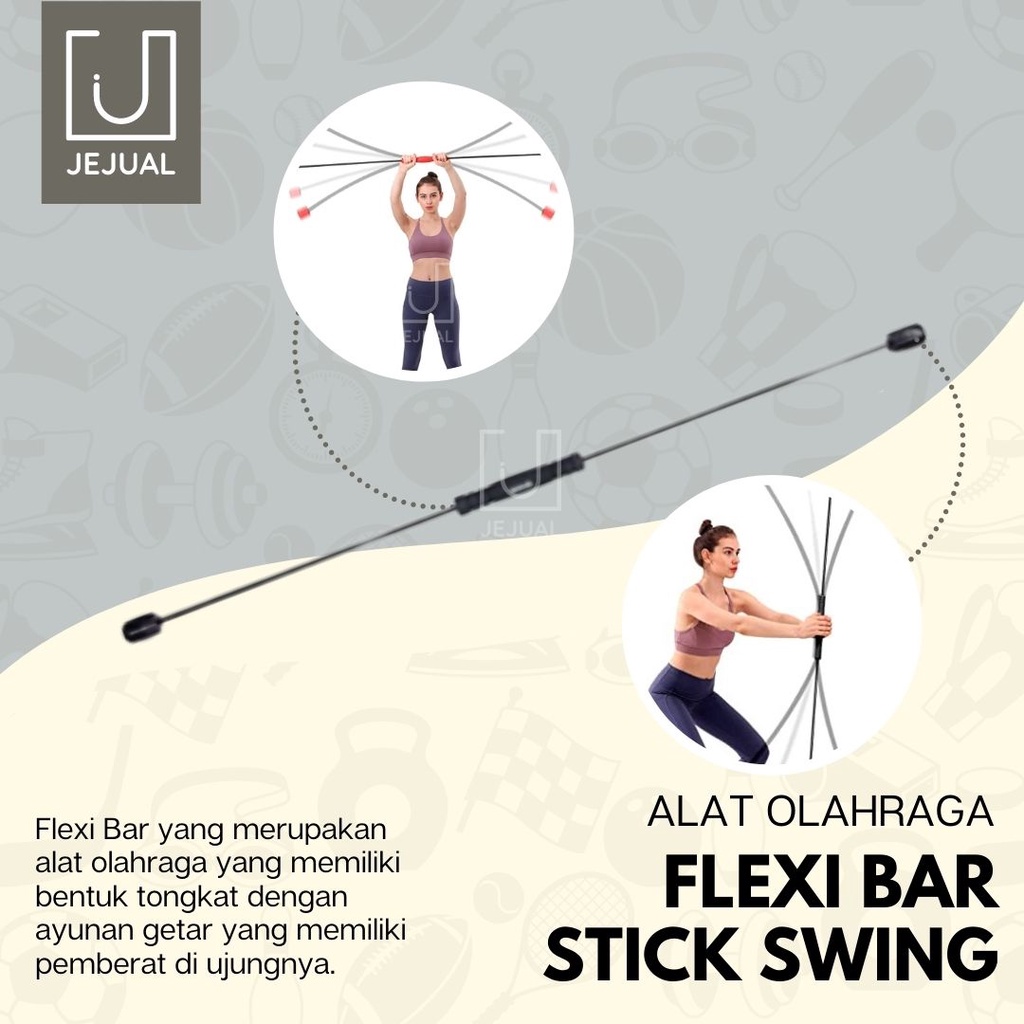 FLEXI BAR STICK SWING Speeds Tongkat Stik Olahraga Tangan/Lengan Fitnes/Gym/Workout