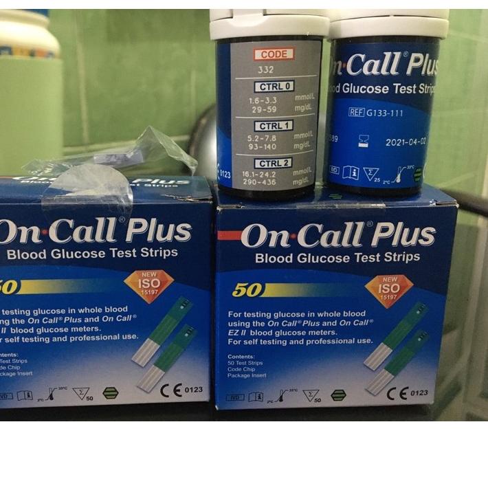 ☻ Strip Cek Gula On Call Plus Gula OnCall Plus OC Plus Gula Darah On Call EZ Gula OnCall EZ ⅎ