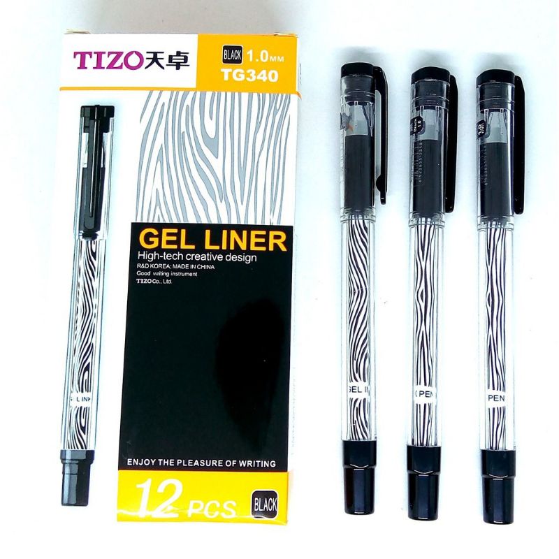 pulpen gel/gel liner/1.0mm/tebal