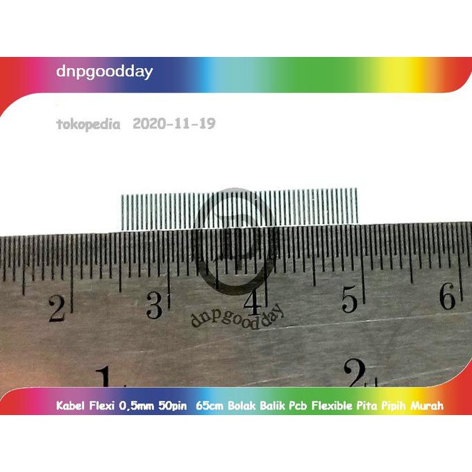 

Kabel Flexi 0,5Mm 50Pin 65Cm Bolak Balik Pcb Flexible Pita Pipih Murah Dnpgood11 Ayo Order