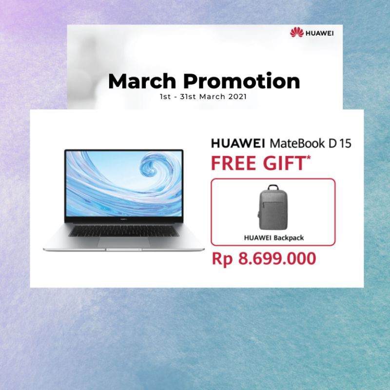 Huawei Matebook D15 Garansi Resmi