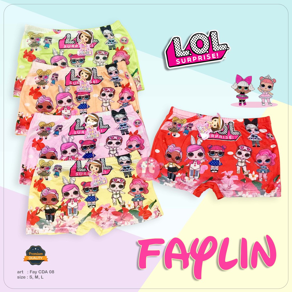 FAYLIN | Celana Dalam Boxer Anak Perempuan /art FAY CDA 08