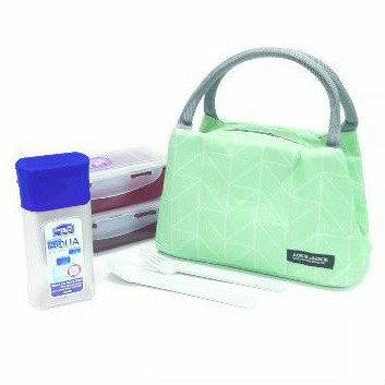 Lock &amp; Lock Lunch Box 3pcs - HPL758 Wadah makanan Tosca Navy Kotak Bekal Anak murah Lock n Lock