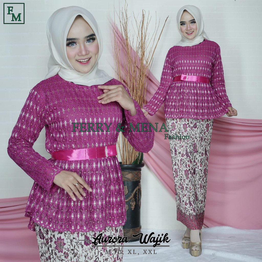 NEW KEBAYA MODIES - SET AURORA WAJIK - KEBAYA BRUKAT STREET - KEBAYA BRUKAT IMPORT HQ - BRUKAT MELAR