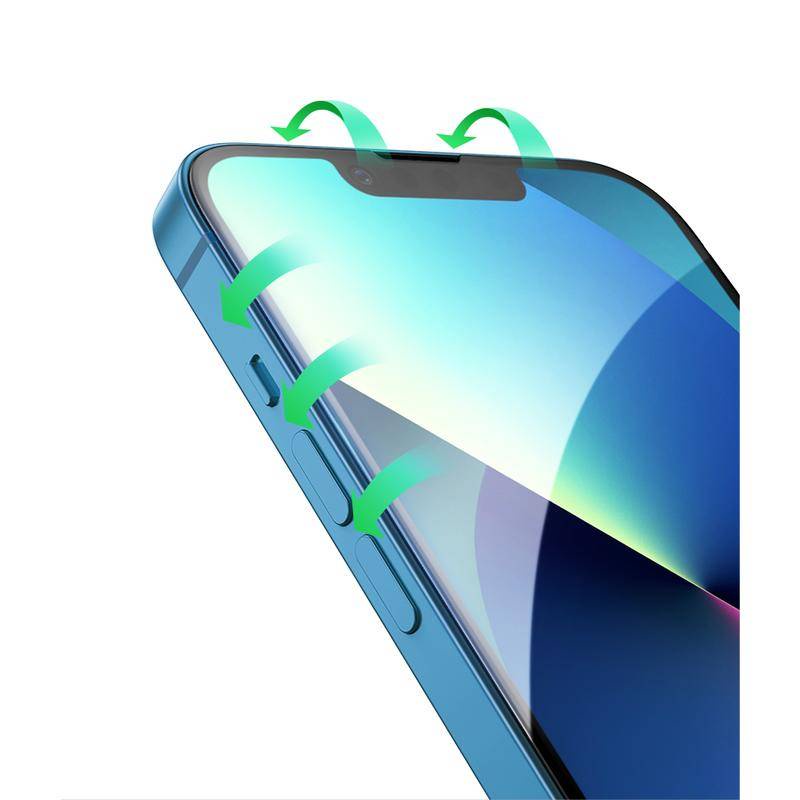 1pc Pelindung Layar Tempered Glass Untuk iPhone 13 12 11 Pro MAX Mini X XS MAX XR SE 2022 2020 6 6S 7 8 Plus