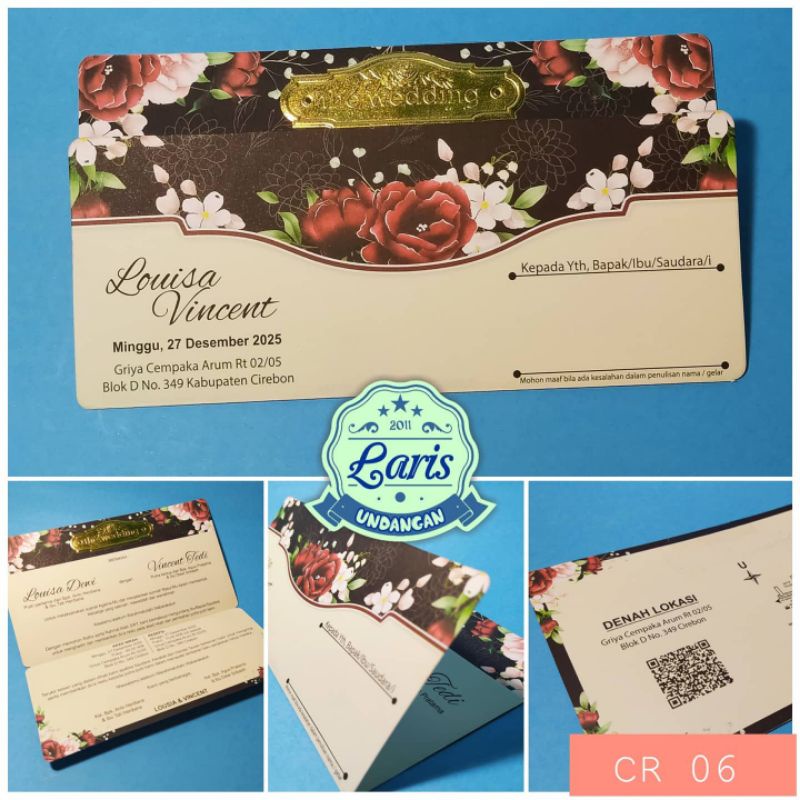 

Wedding card CR 06 •undangan murah berkualitas•